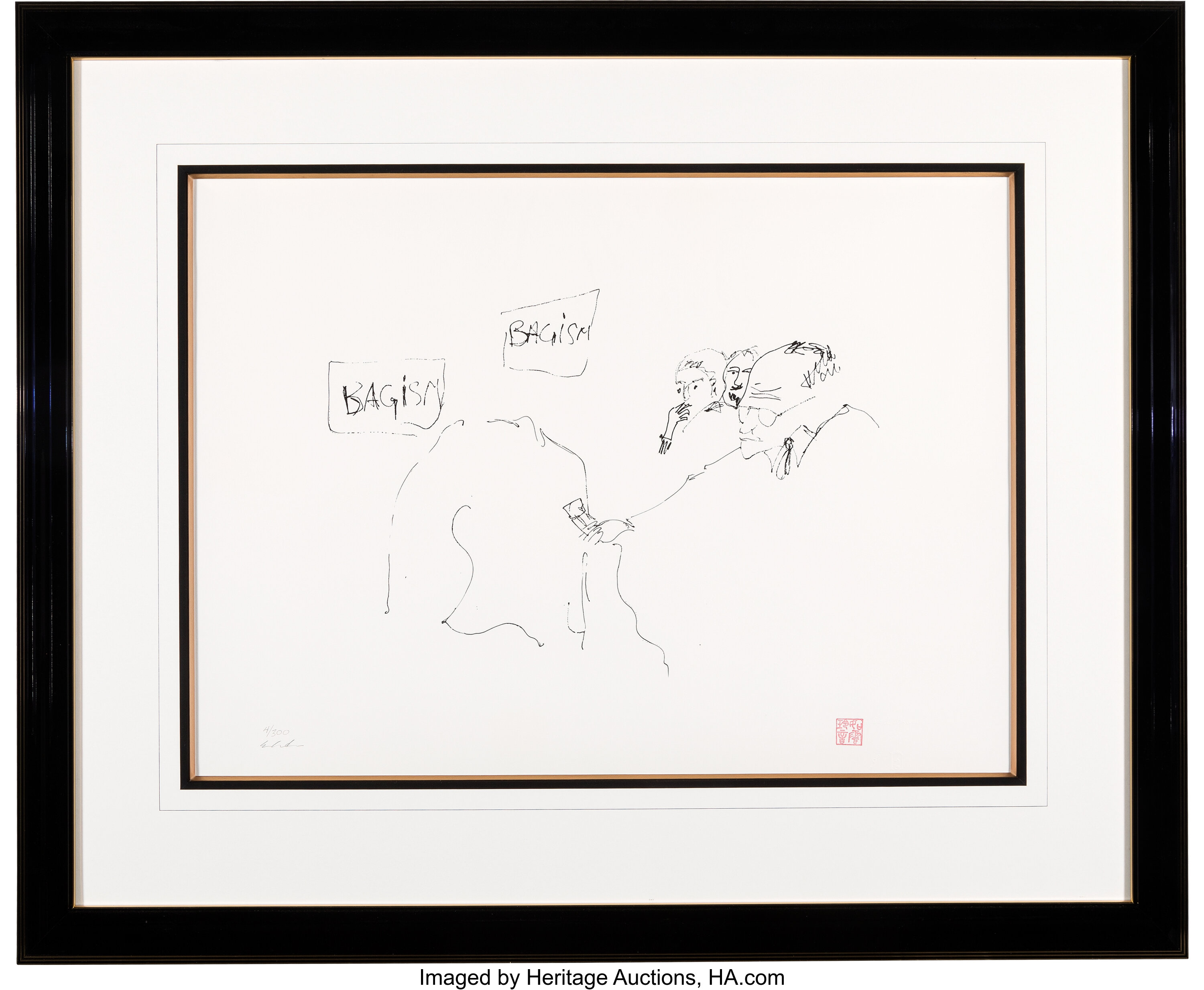 john-lennon-bagism-lithograph-signed-by-yoko-ono-4-300-bag-one