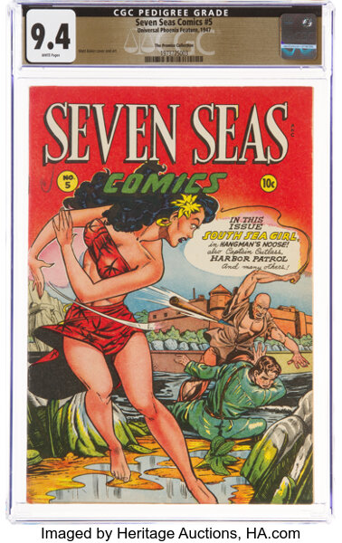 Golden Age (1938-1955):Adventure, Seven Seas Comics #5 The Promise Collection Pedigree (Universal Phoenix Feature, 1947) CGC NM 9.4 White pages....