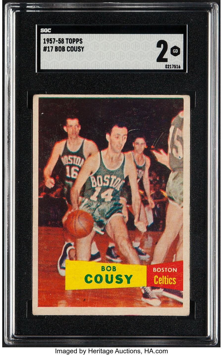 1957 Topps Bob Cousy #17 SGC Good 2