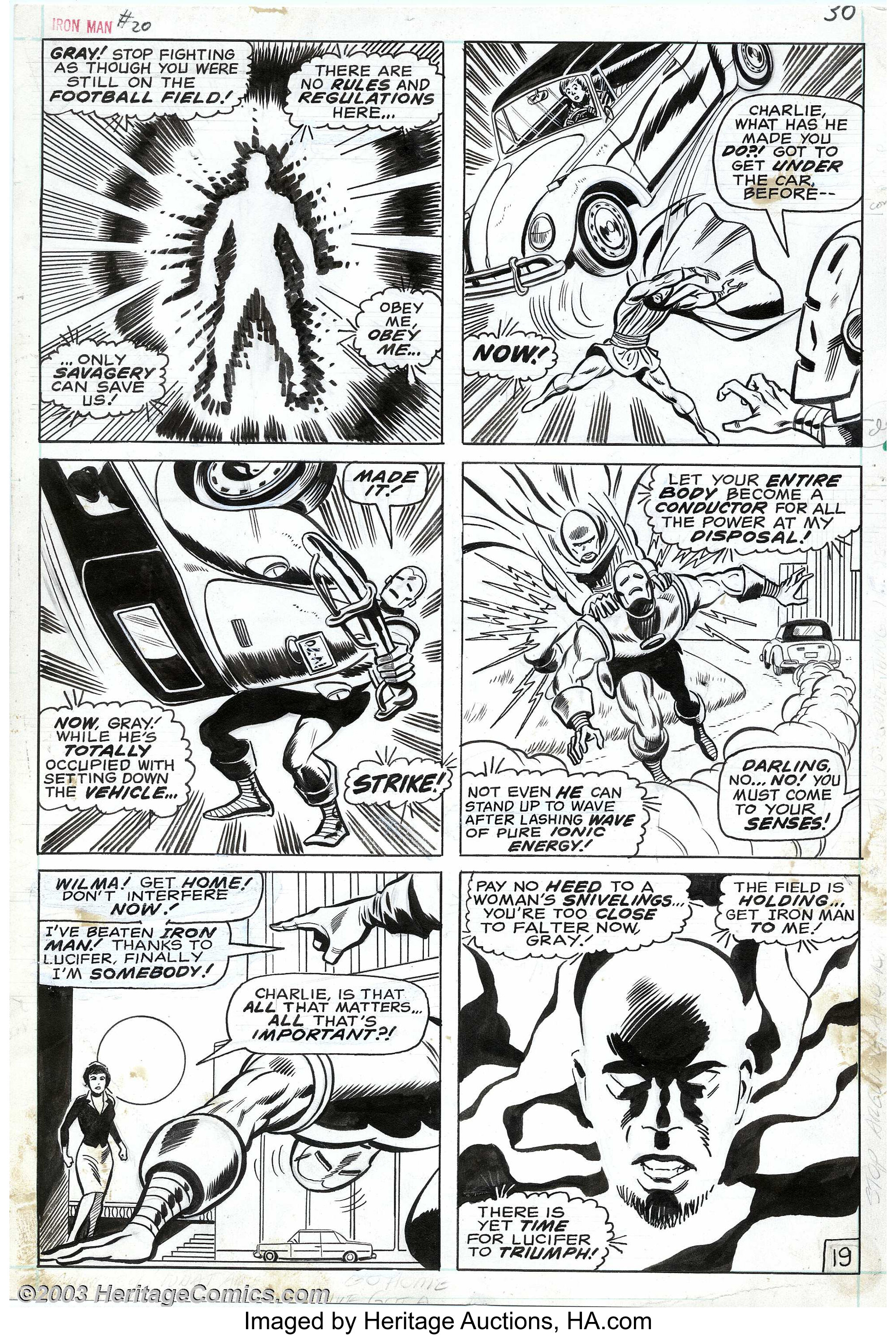 iron man comic page