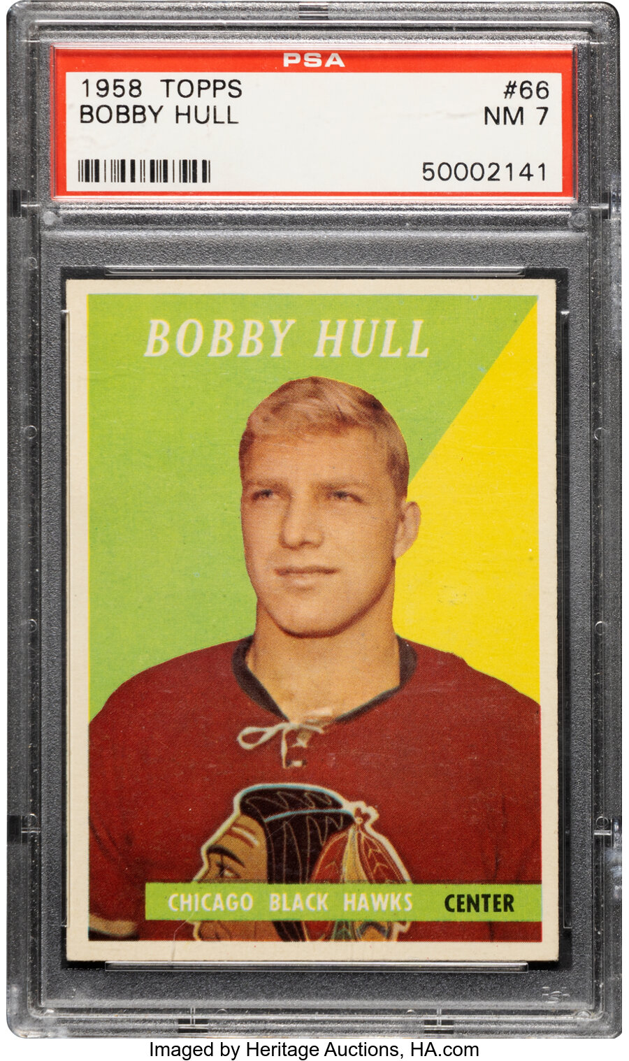 1958 Topps Bobby Hull Rookie #66 PSA NM 7