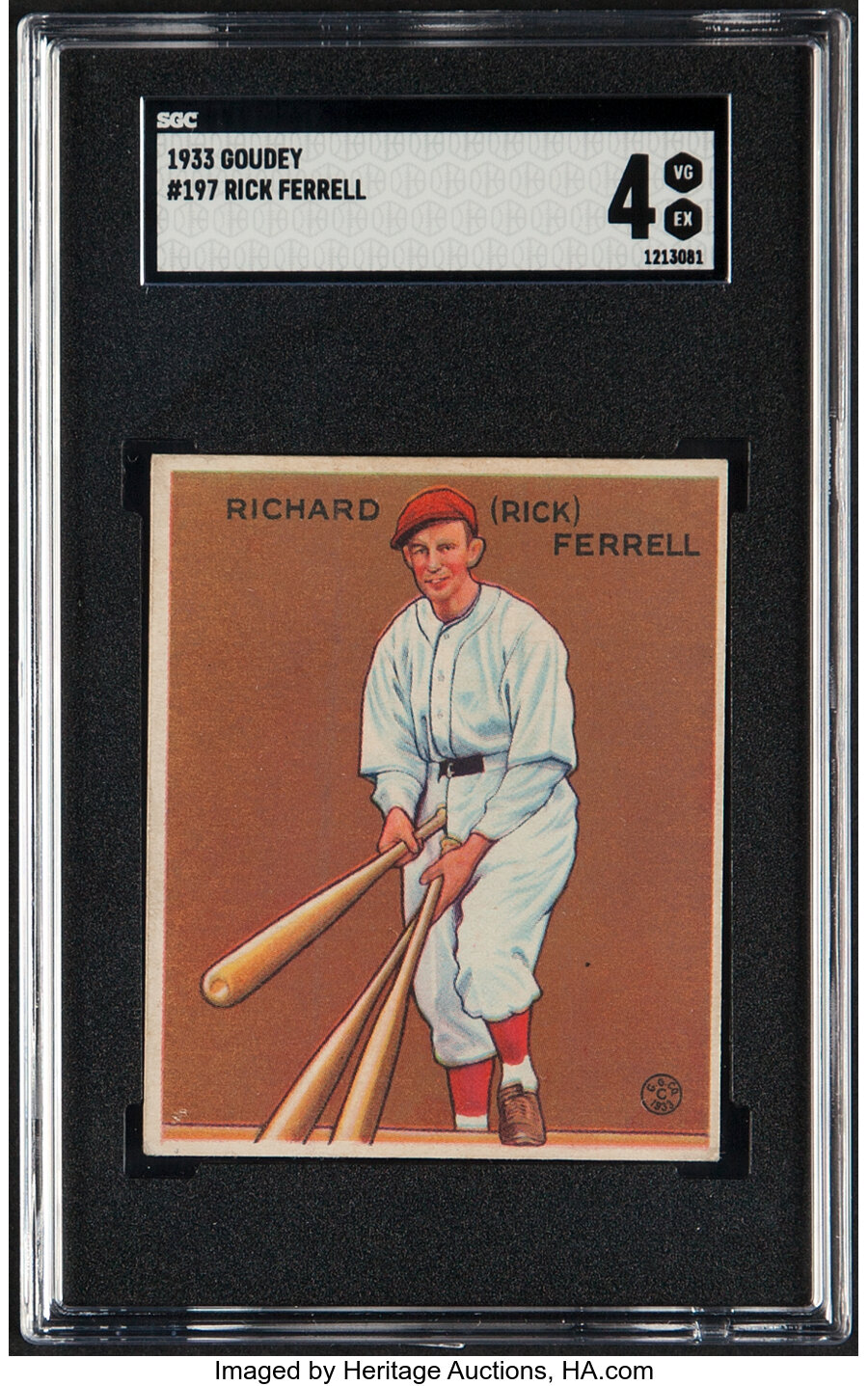 1933 Goudey Rick Ferrell #197 SGC VG/EX 4