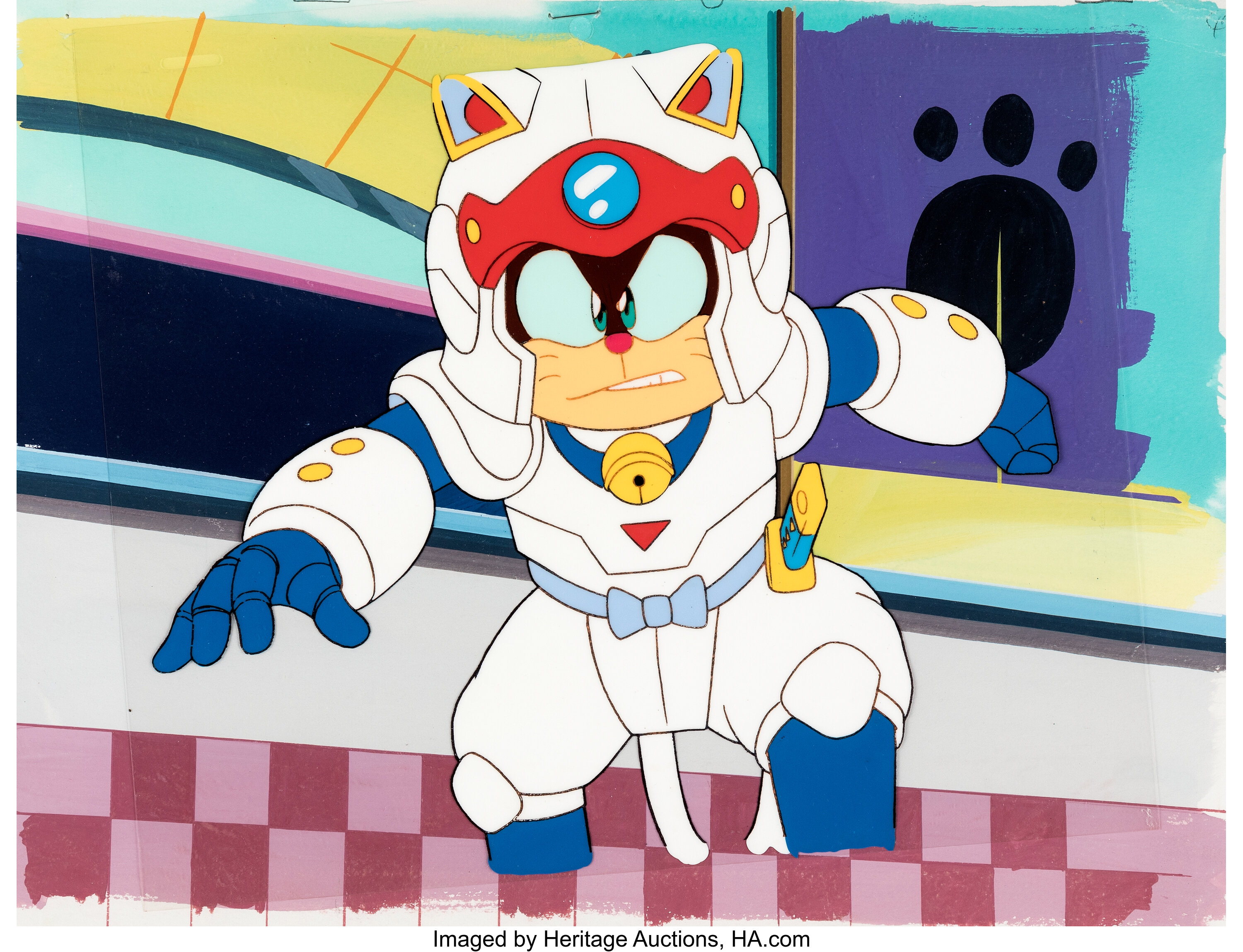 Samurai Pizza Cats Speedy Cerviche Production Cel with Production ...