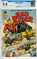 Red Ryder Comics #1 (Hawley, 1940) CGC VF/NM 9.0 Off-white to white pages.