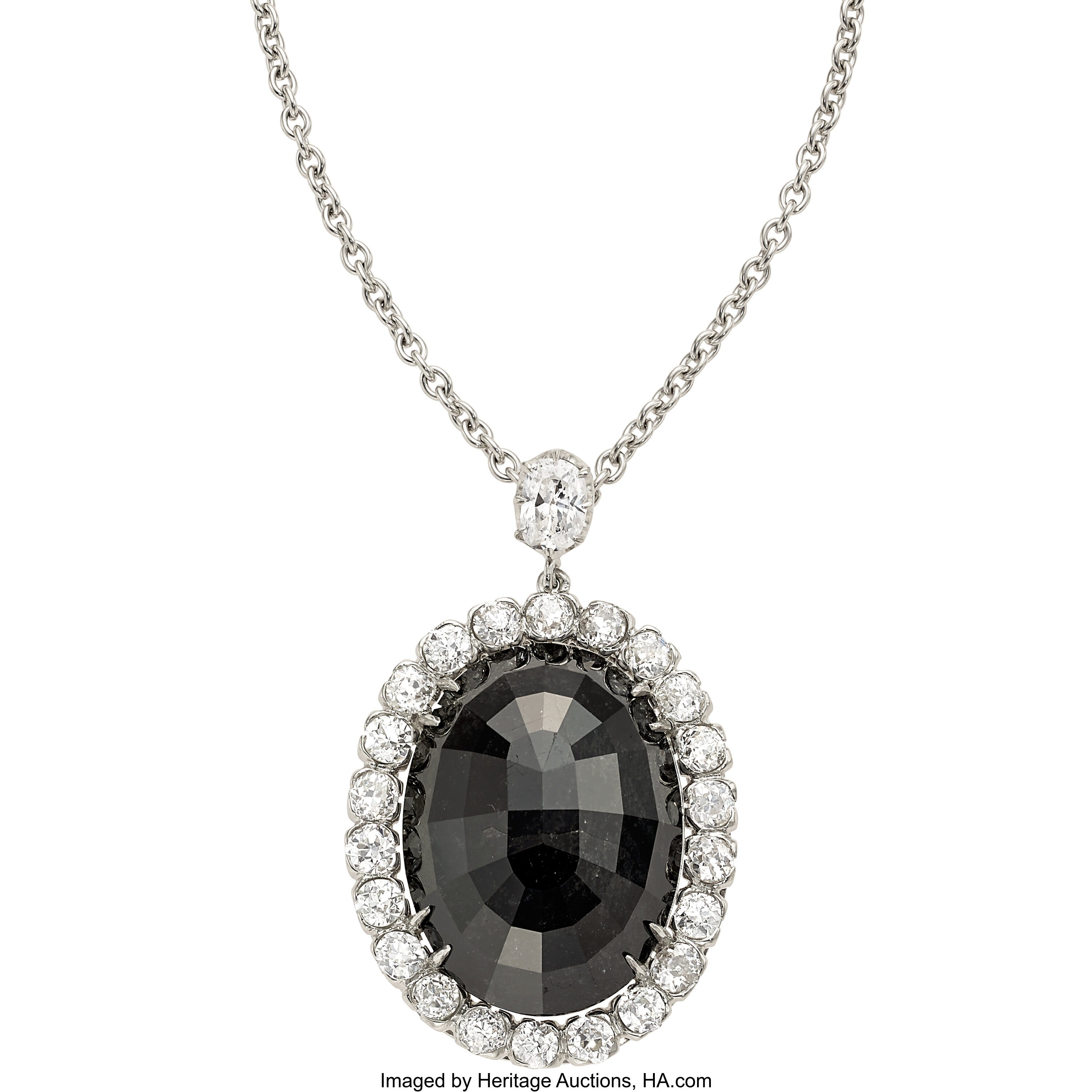 Jacques Timey for Harry Winston Fancy Black Diamond, . Diamond, | Lot ...