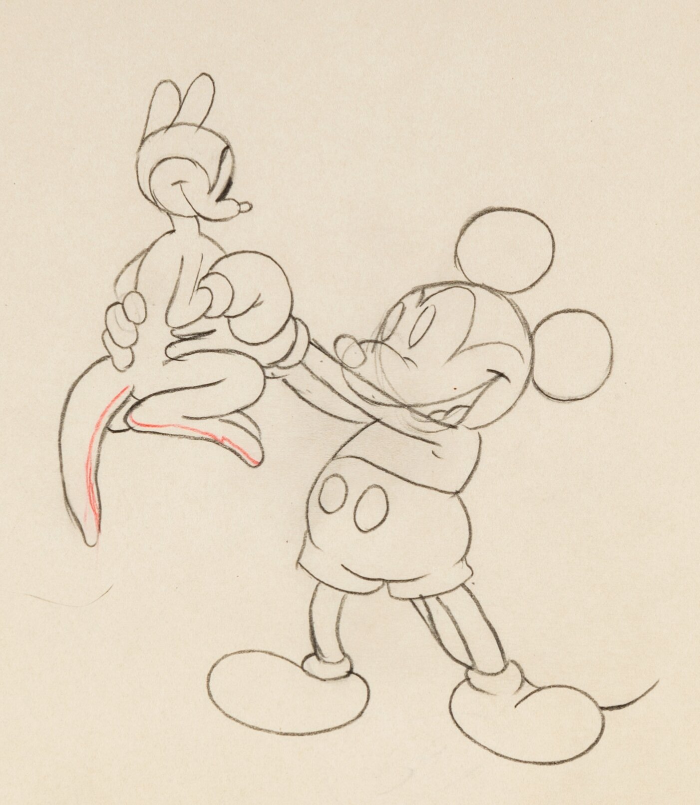 Mickey's Kangaroo Mickey Mouse and Kangaroo Animation Drawing (Walt ...