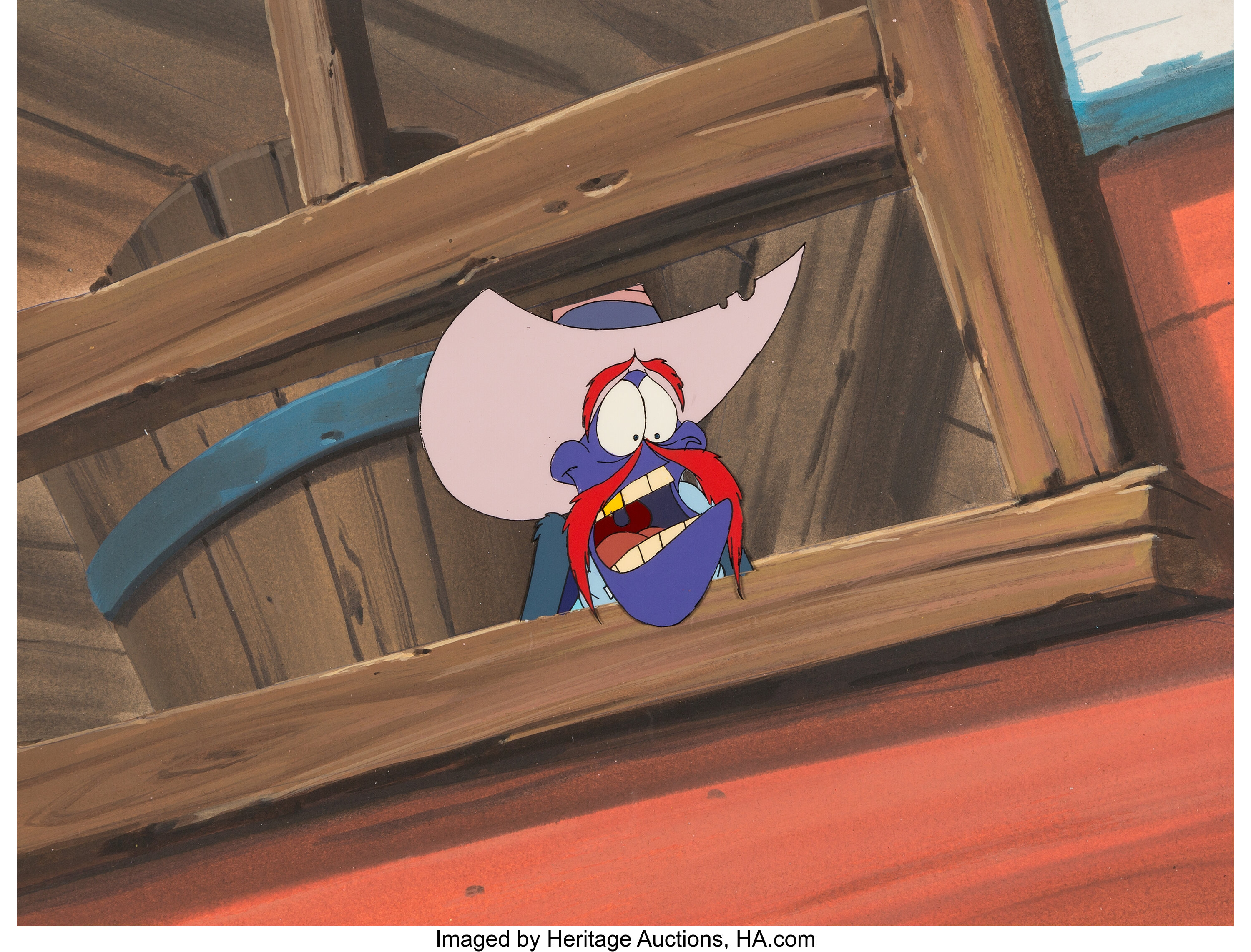 An American Tail: Fievel Goes West T.R. Chula Production Cel with | Lot ...