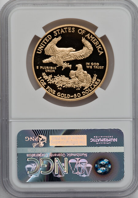 2013-W $50 One-Ounce Gold Eagle, PR DC 70 NGC