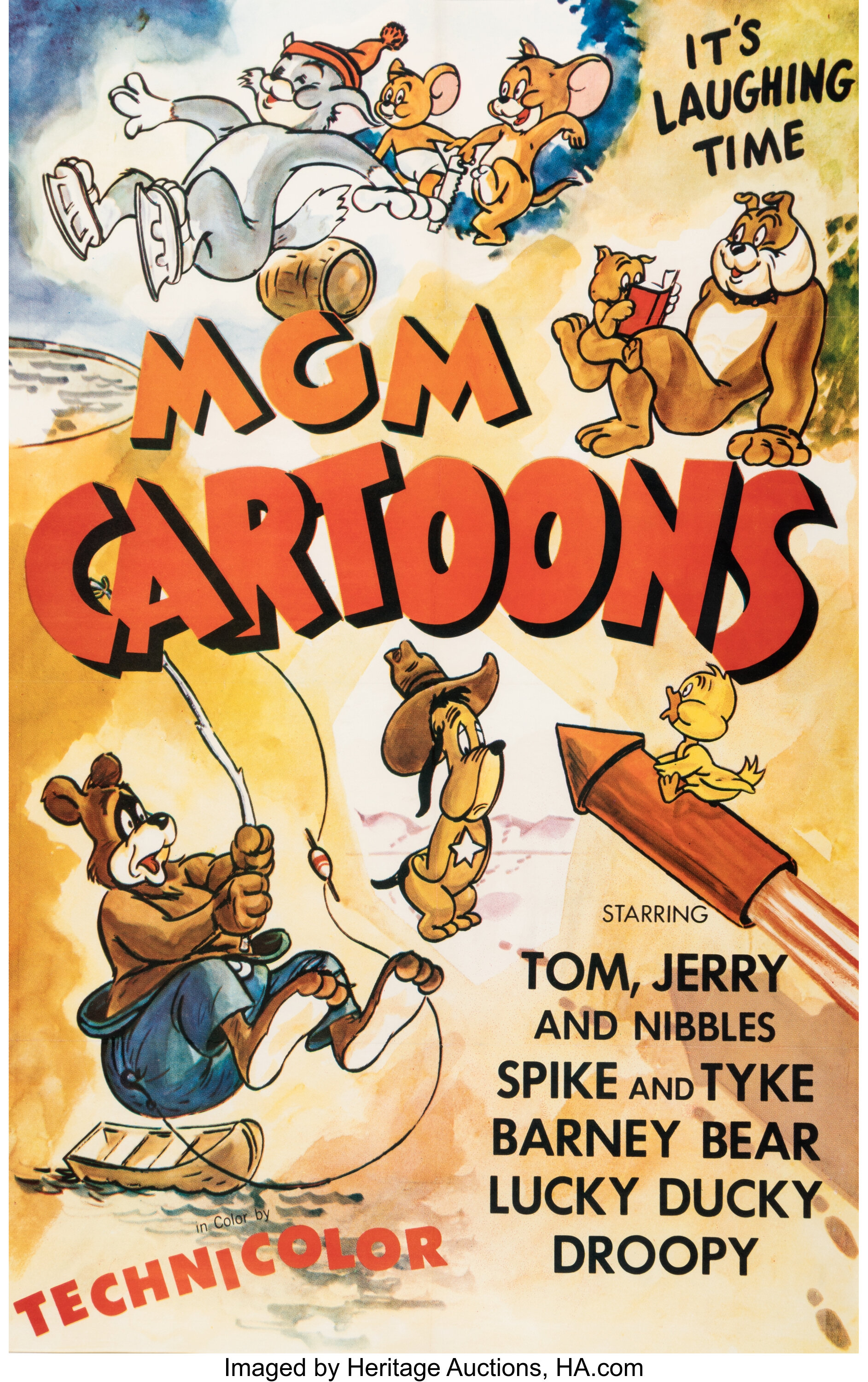 MGM Cartoons Stock One Sheet Poster (MGM, 1955).... Memorabilia | Lot ...