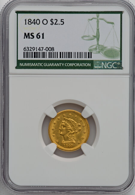 1840-O $2 1/2 61 NGC