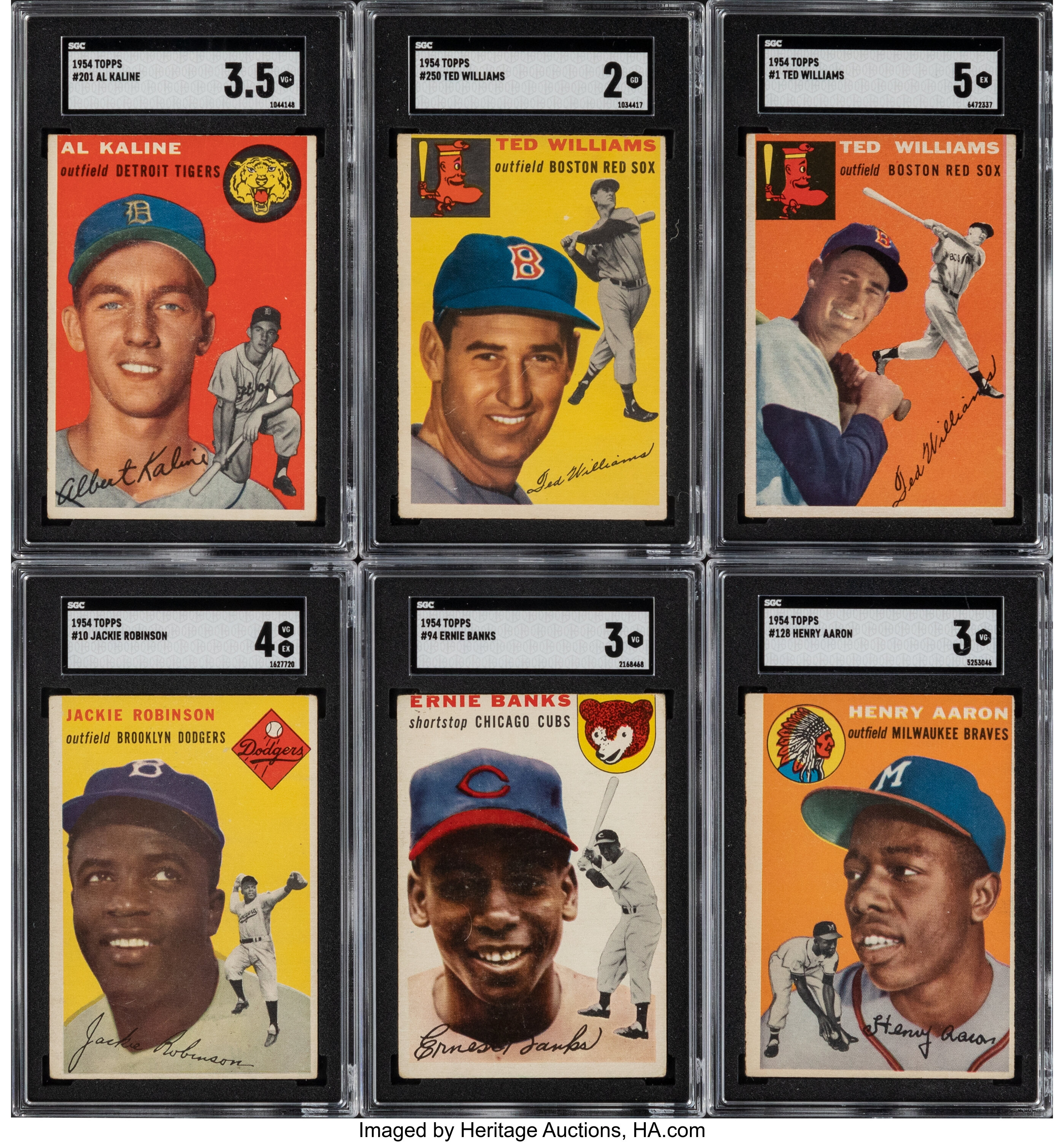 1954 Topps Baseball Complete Set (250). Baseball Cards Sets Lot