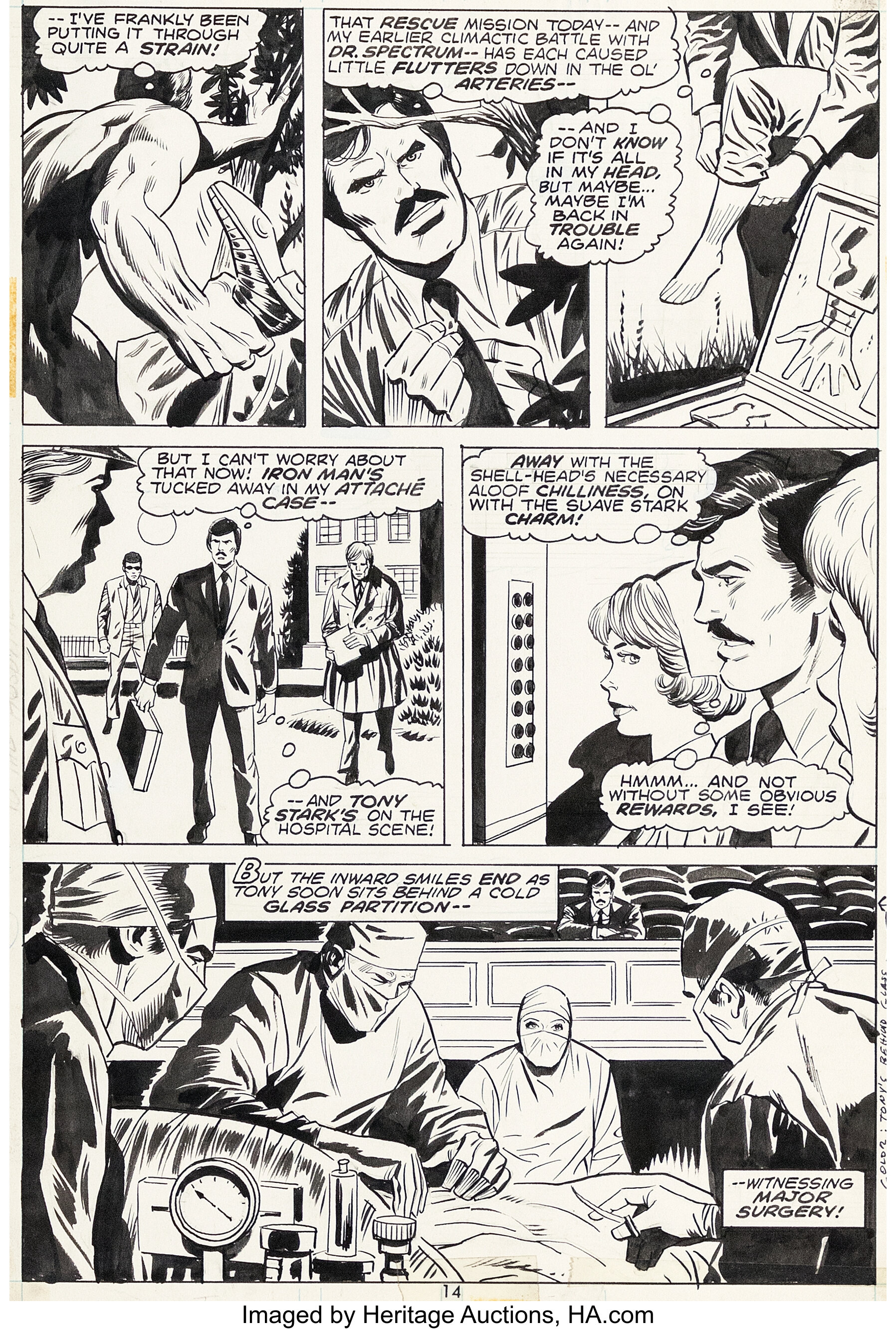 George Tuska and Mike Esposito Iron Man #67 Story Page 14 Original ...