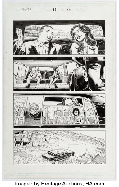 Original Comic Art:Story Page, Sean Chen and Sandu Florea Elektra #26 Story Page 11 Original Art (Marvel, 2003)....