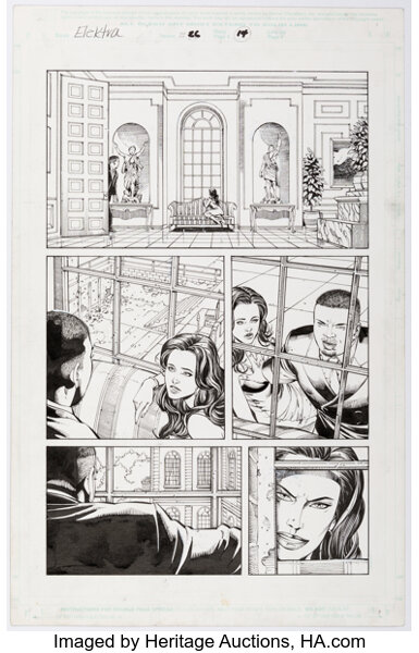 Original Comic Art:Story Page, Sean Chen and Sandu Florea Elektra #26 Story Page 13 Original Art (Marvel, 2003)....