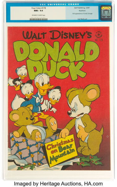 Golden Age (1938-1955):Cartoon Character, Four Color #178 Donald Duck - Rockford Pedigree (Dell, 194...