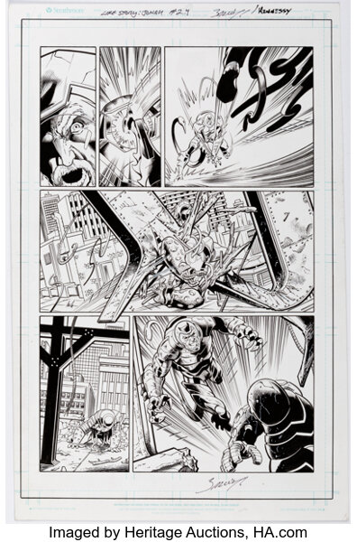 Original Comic Art:Story Page, Mark Bagley and Andrew Hennessy Spider-Man: Life Story Annual #1 Story Page 24 Original Art ...