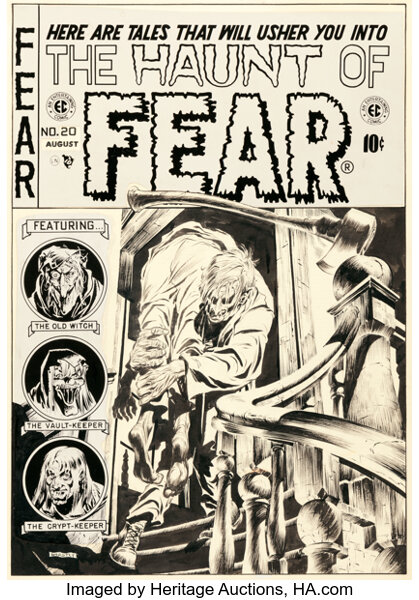 Original Comic Art:Covers, Graham Ingels (as Ghastly) Haunt of Fear