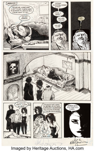 Original Comic Art:Story Page, Mike Dringenberg and Malcolm Jones III Sandm...