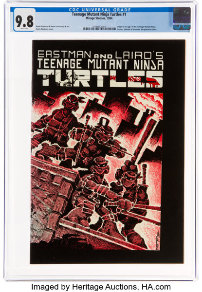 Modern Age (1980-Present):Alternative/Underground, Teenage Mutant Ninja Turtles #1 (Mirage Studios, 1984) CGC NM/MT 9.8 White pages....