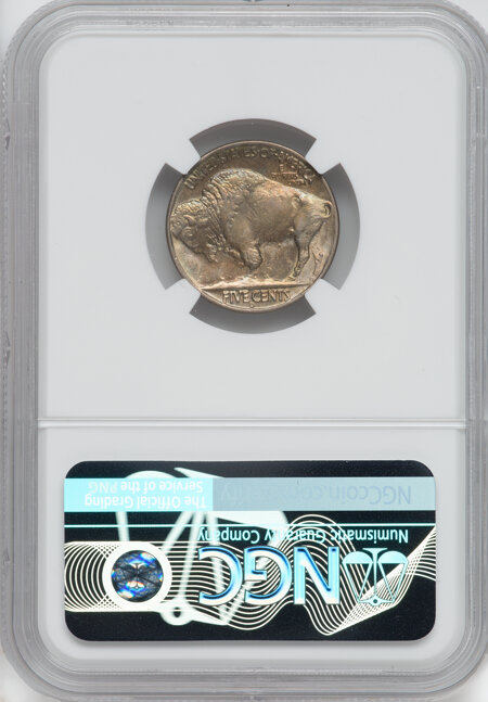 1937-D 5C Three-Legged, FS-901, MS 64 NGC