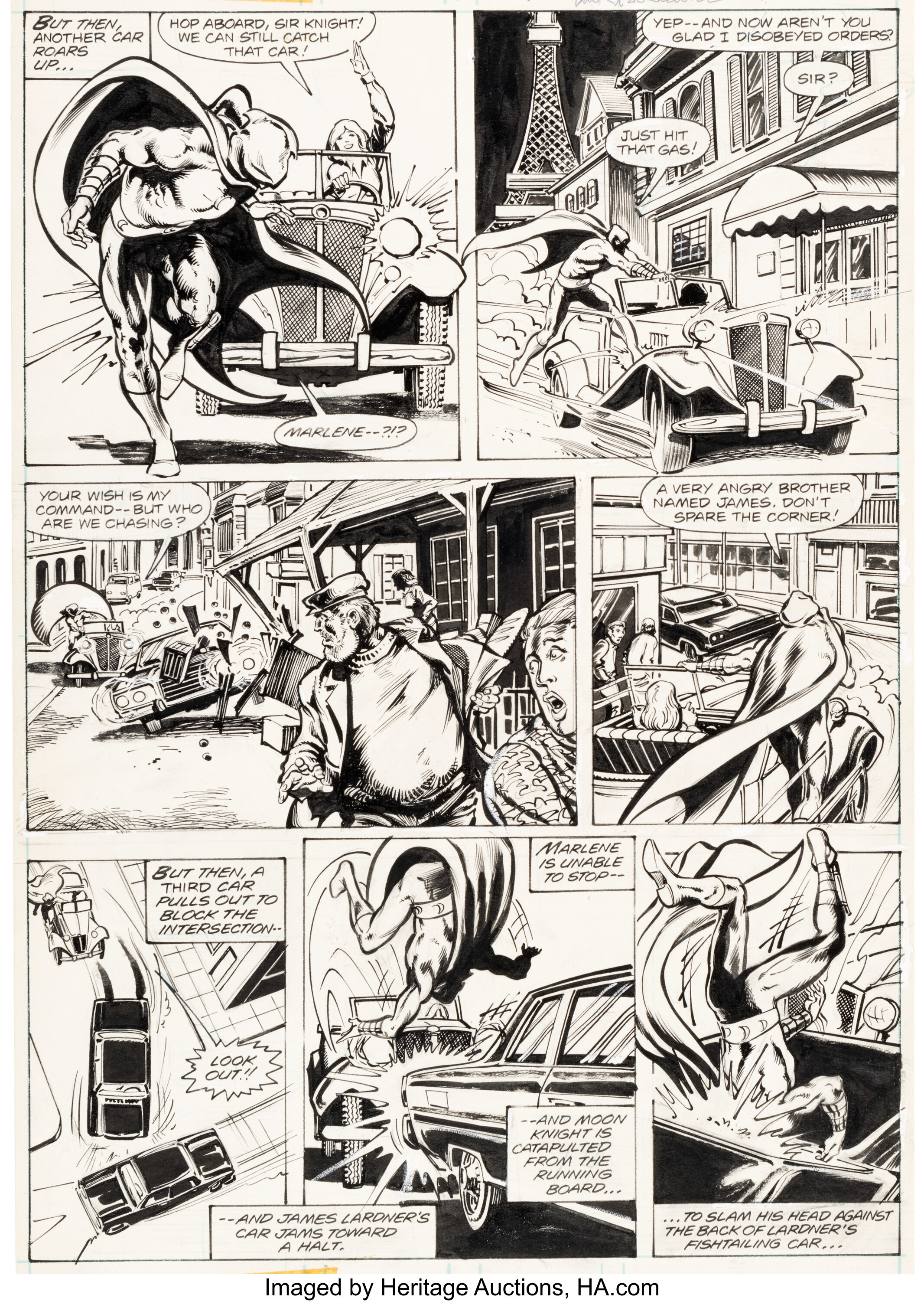 Bill Sienkiewicz Marvel Preview #21 Story Page 23 Original Art Moon ...