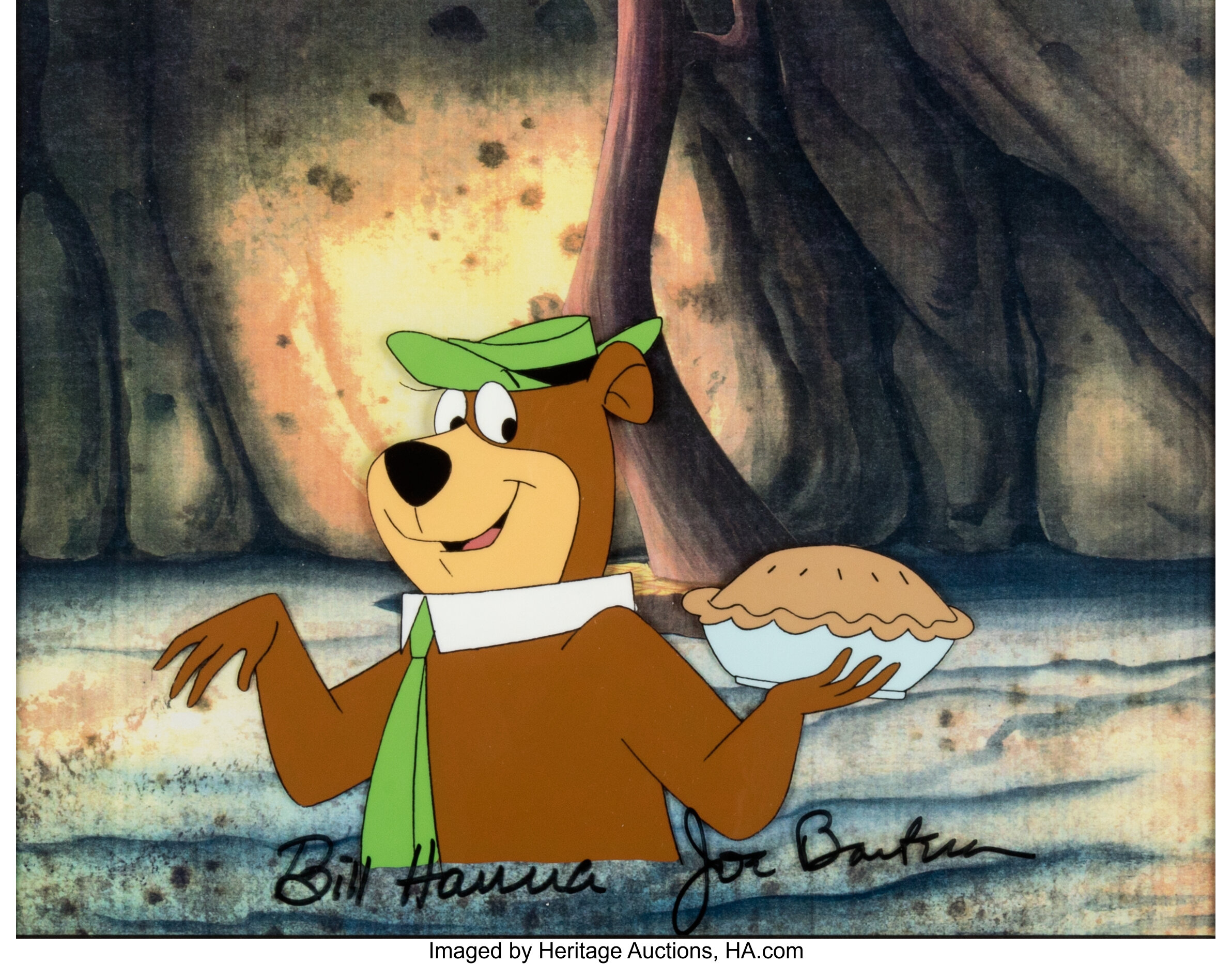 The New Yogi Bear Show Yogi Bear Production Cel Signed by Bill | Lot ...