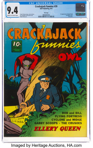 Golden Age (1938-1955):Superhero, Crackajack Funnies #39 File Copy (Dell, 1941) CGC NM 9.4 Cream to off-white pages....