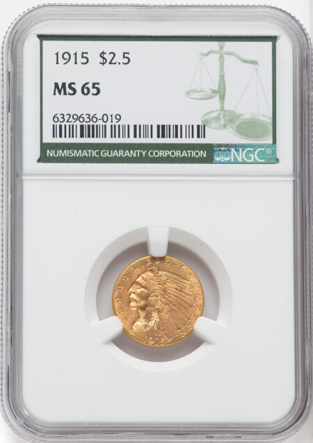 1915 $2 1/2 65 NGC