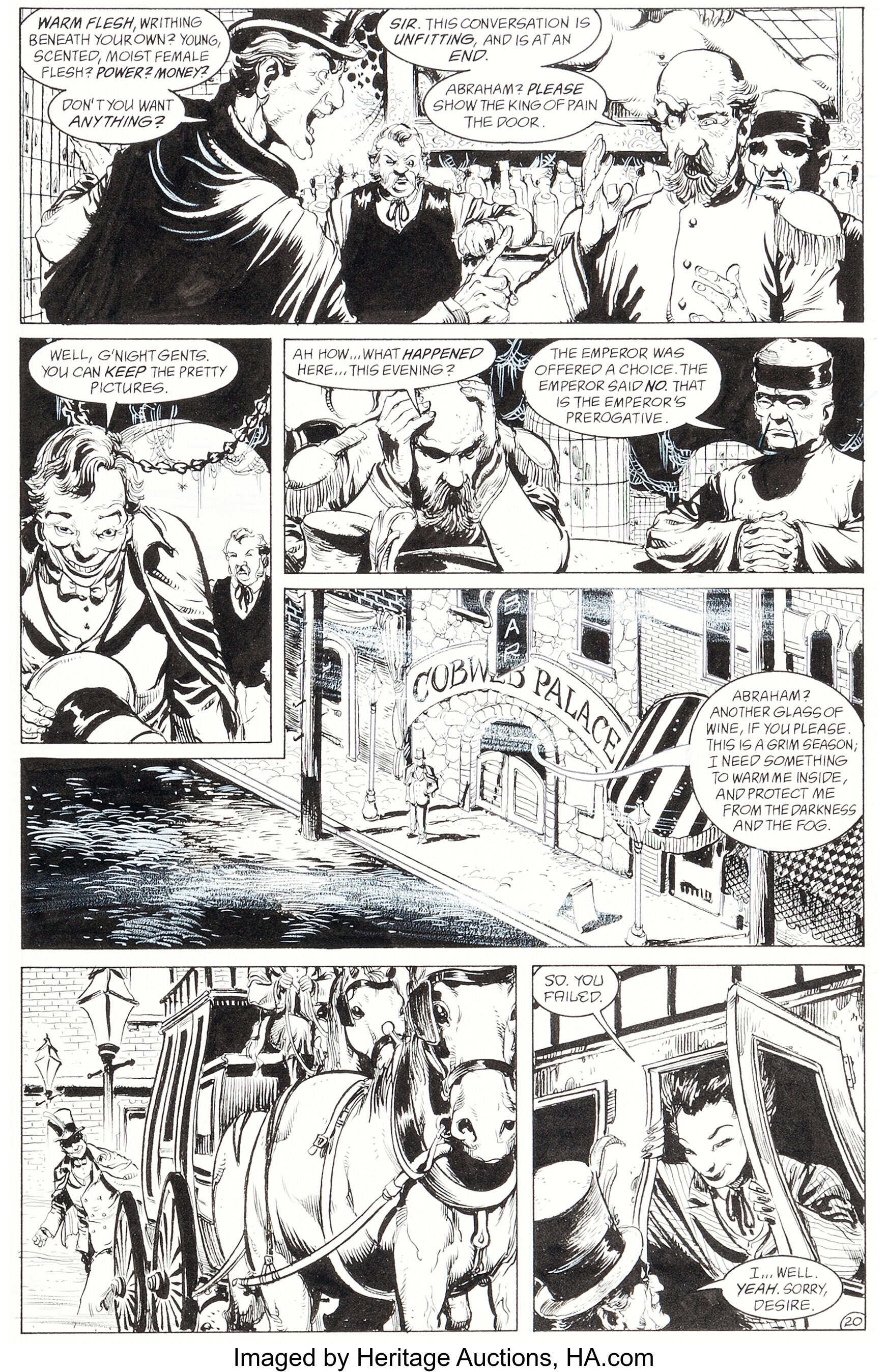 Shawn McManus Sandman #31 Story Page 20 Original Art (DC, 1991). | Lot ...