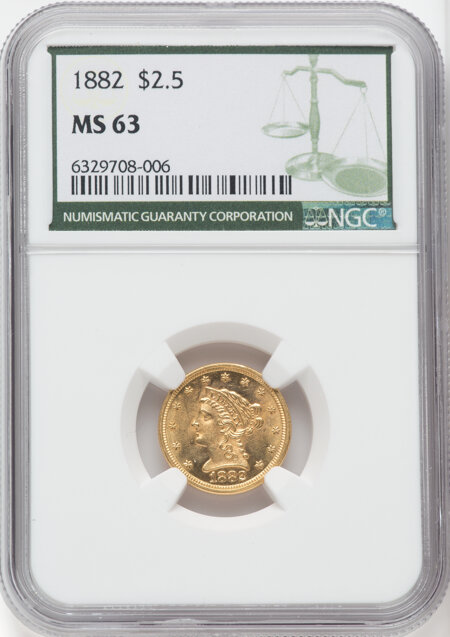 1882 $2 1/2 63 NGC