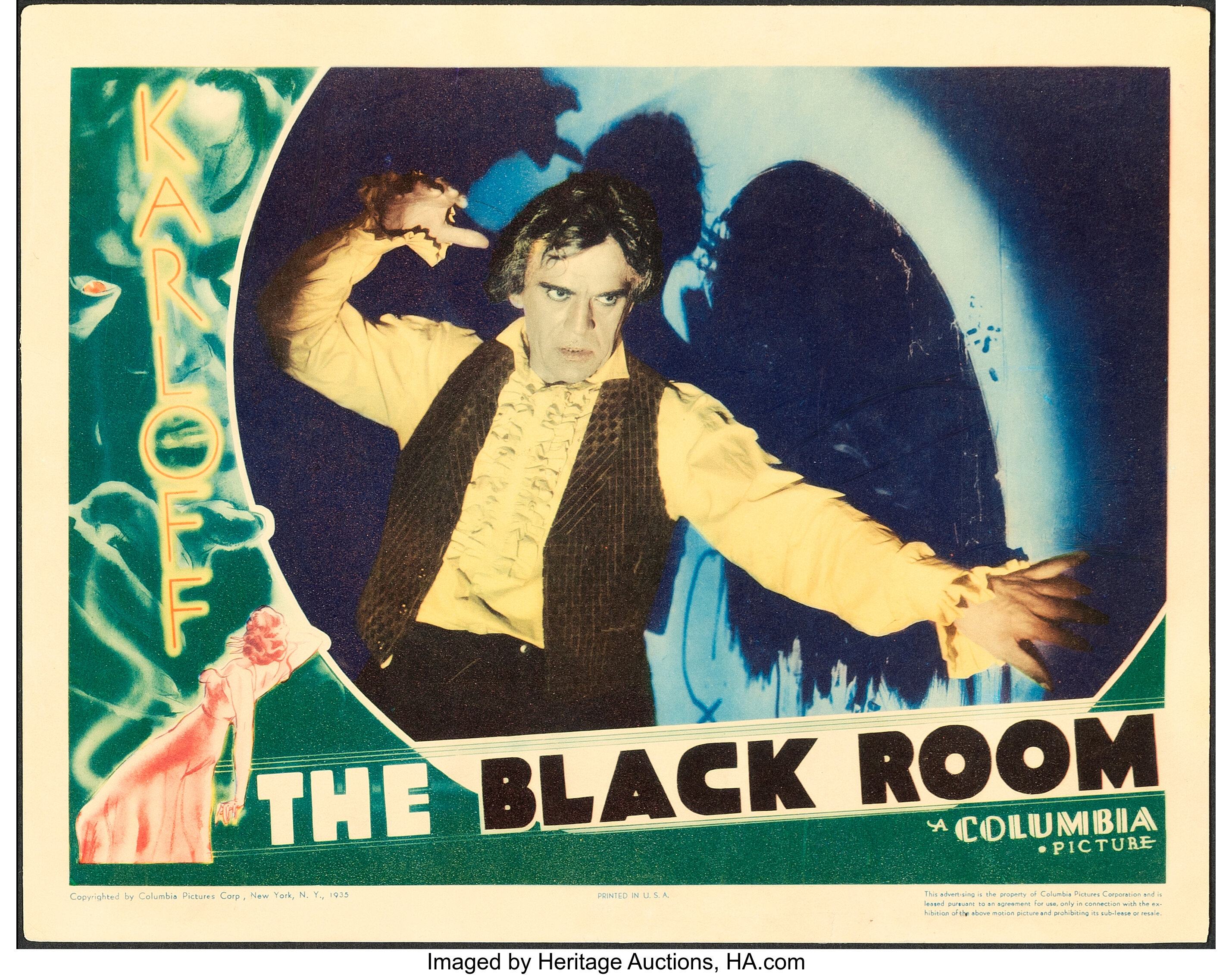 the-black-room-columbia-1935-fine-very-fine-lobby-card-11-x