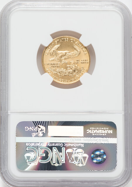 1995 $10 Quarter-Ounce Gold Eagle, MS 70 NGC