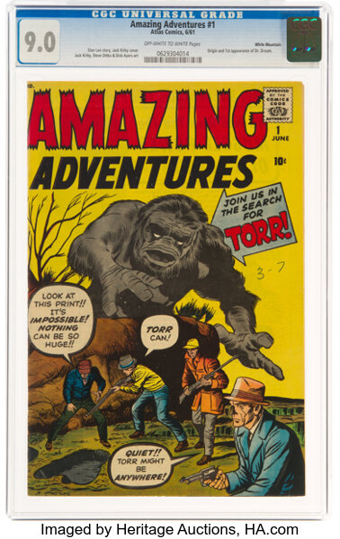Silver Age (1956-1969):Horror, Amazing Adventures #1 White Mountain Pedigree (Marvel, 1961) CGC VF/NM 9.0 Off-white to white pages....