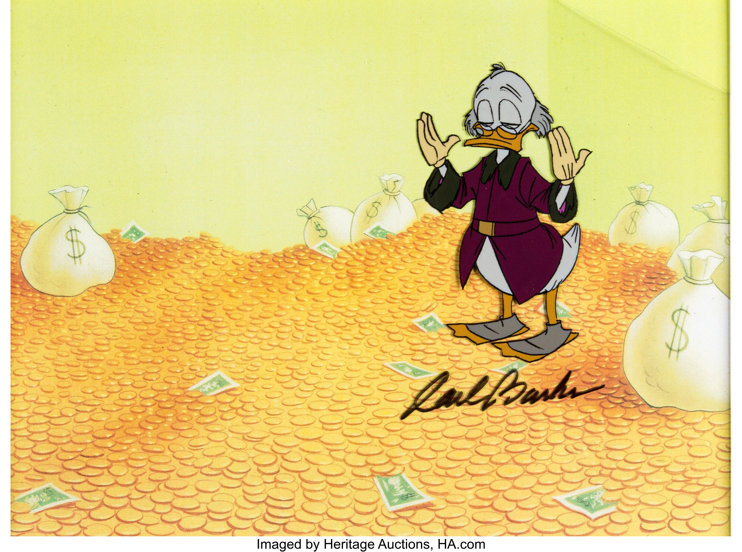 Scrooge Mcduck And Money Scrooge Mcduck Production Cel Signed By Lot 18238 Heritage Auctions 7393