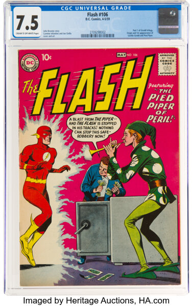 Silver Age (1956-1969):Superhero, The Flash #106 (DC, 1959) CGC VF- 7.5 Cream to off-white pages....