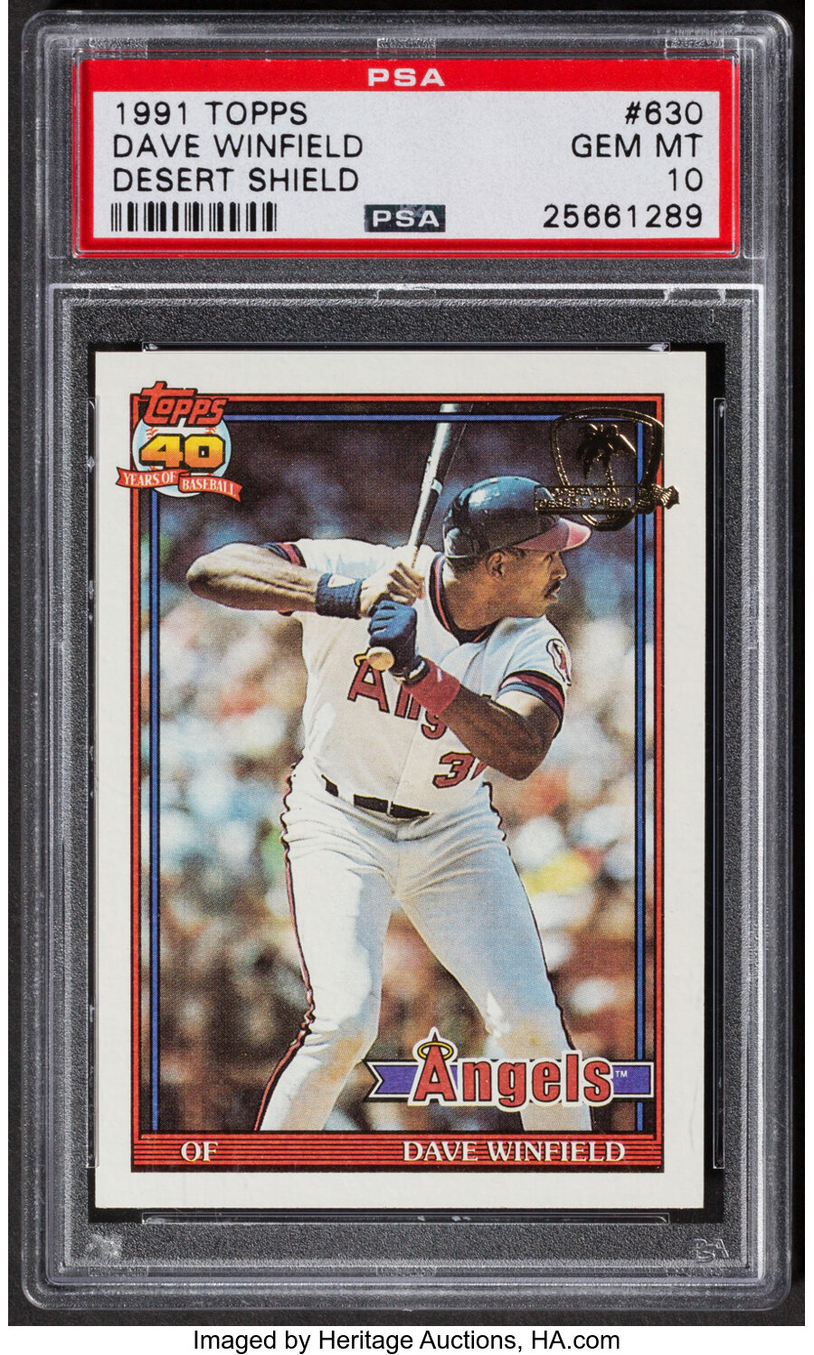 1991 Topps Desert Shield Dave Winfield #630 PSA Gem Mint 10