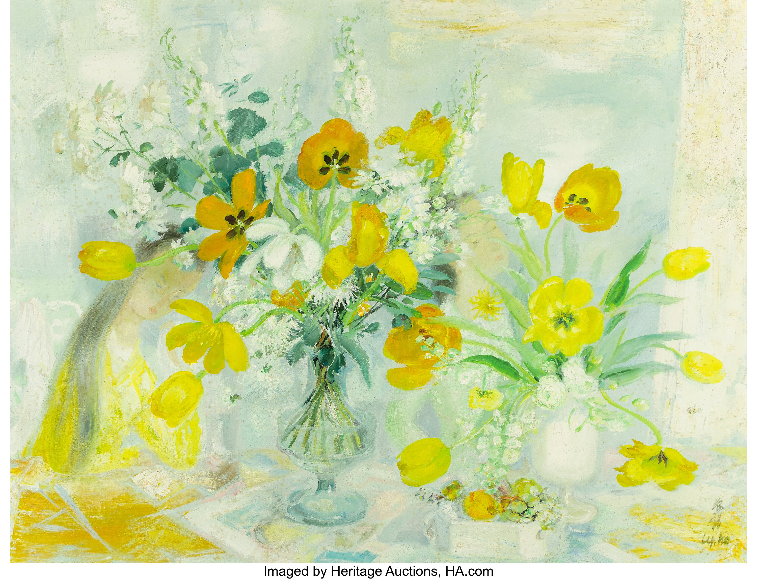 le-pho-french-vietnamese-1907-2001-composition-oil-on-canvas