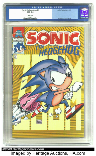 Sonic The Hedgehog #39 8.0 VF 1st Appearance of Mecha Sonic A