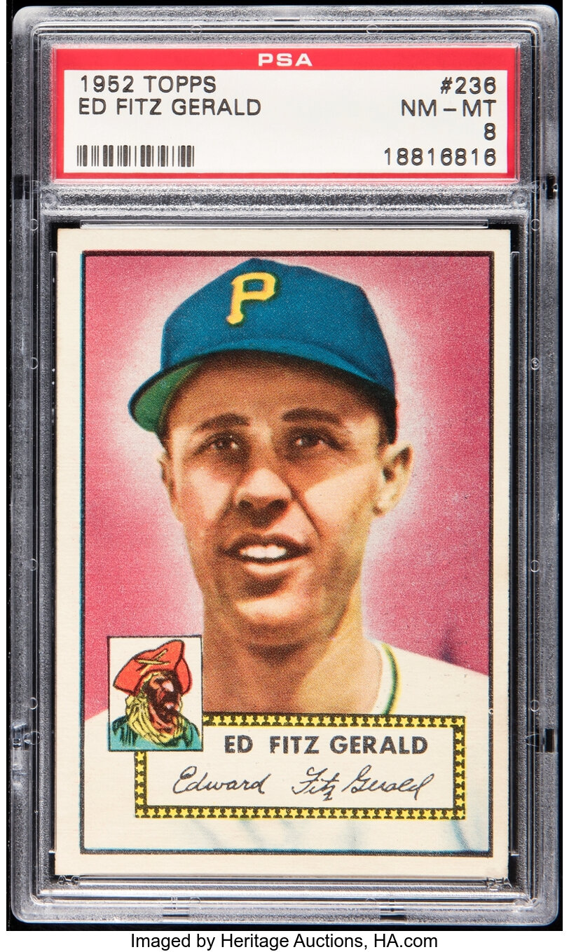 1952 Topps Ed Fitz Gerald #236 PSA NM-MT 8