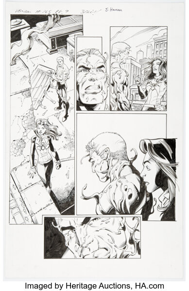 Original Comic Art:Story Page, Mark Bagley and Scott Hanna Venom #165 Story Page 9 Original Art (Marvel, 2018)....