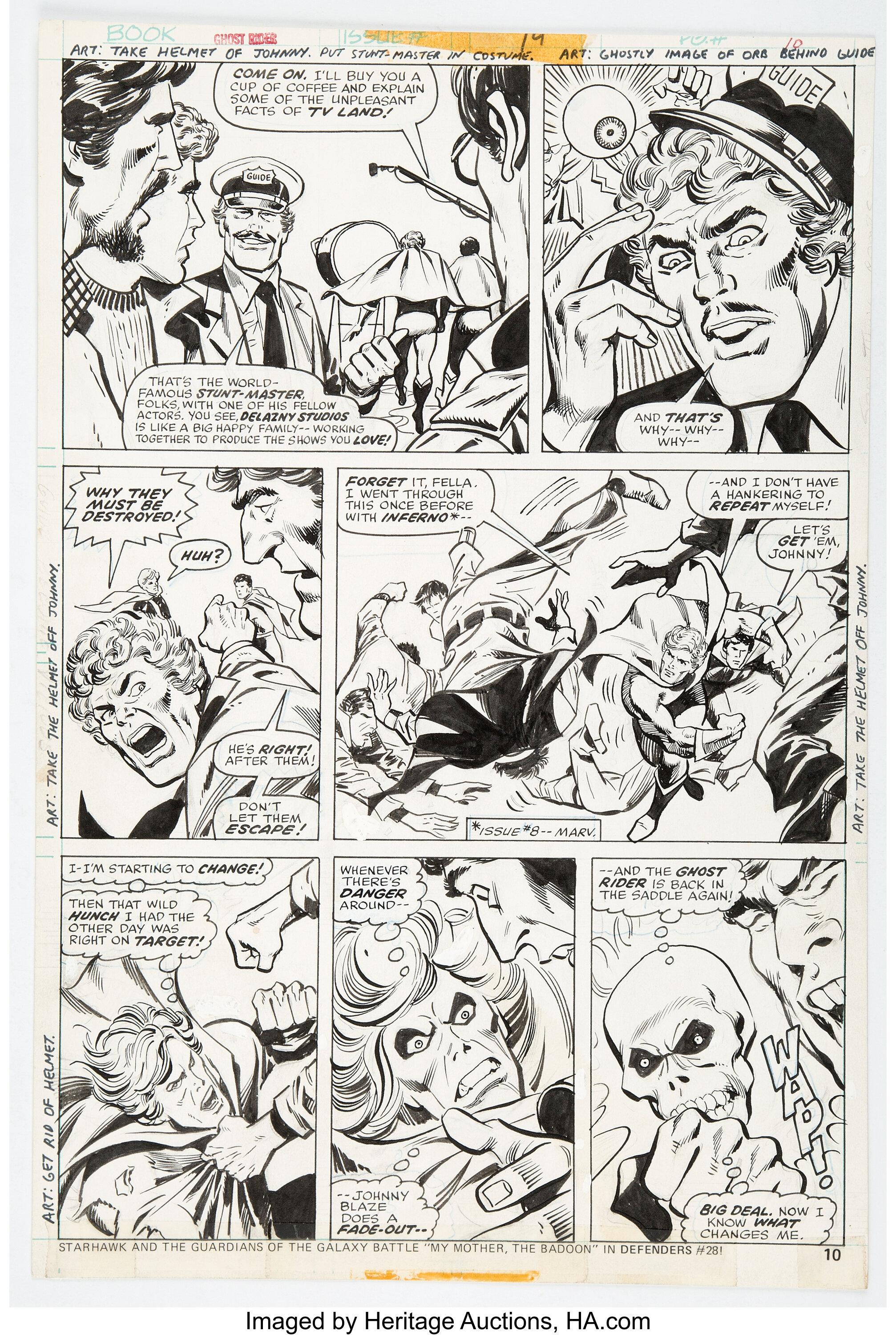 George Tuska and Vince Colletta Ghost Rider #14 Story Page 6 | Lot ...