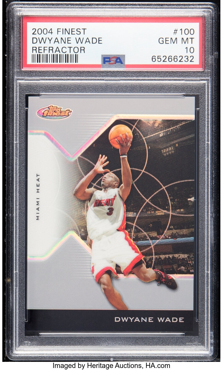 2004 Finest Dwyane Wade (Refractor) #100 PSA Gem Mint 10 - Serial #'d 7/249