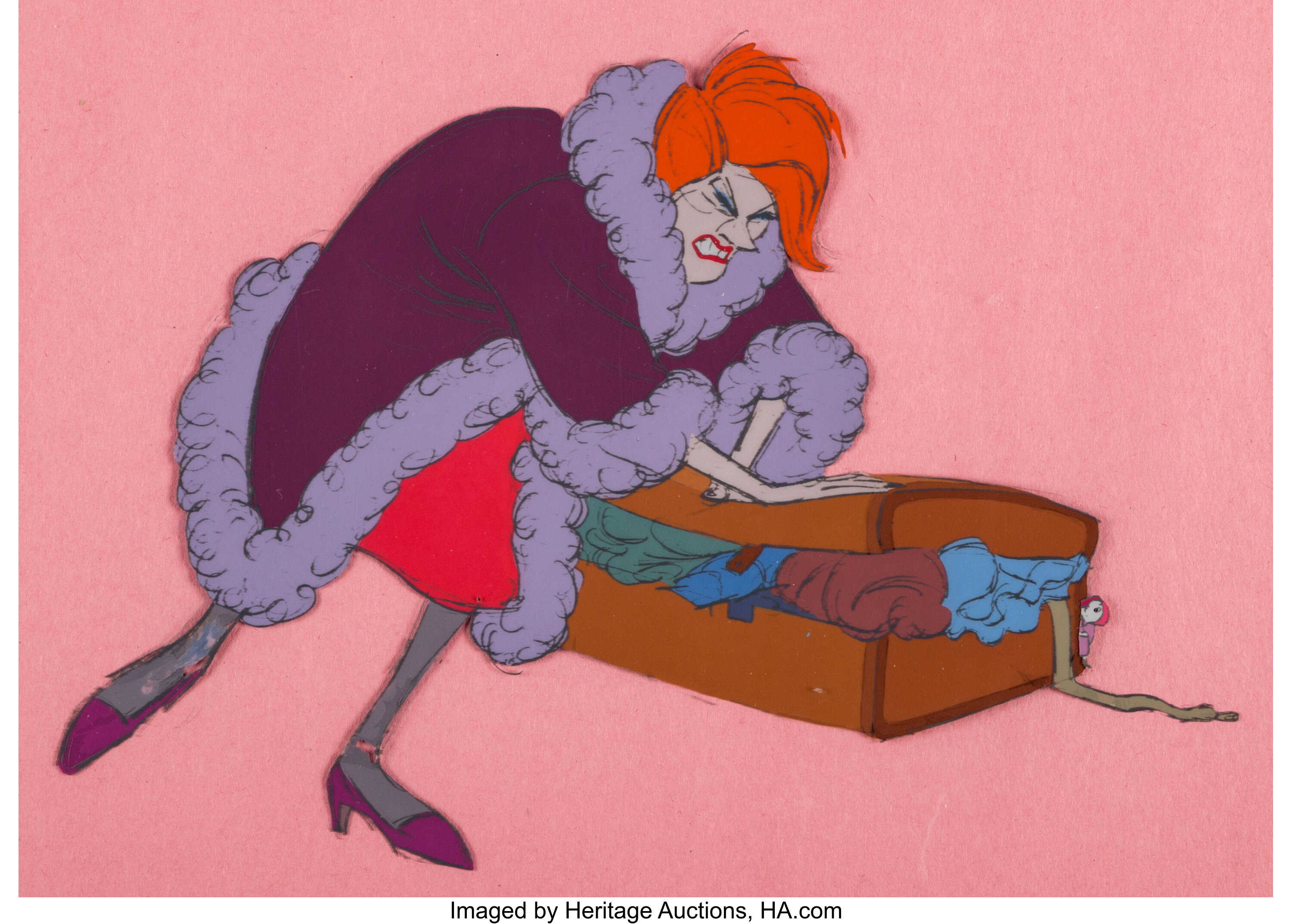 The Rescuers Madame Medusa Color Model/Test Cel (Walt Disney, | Lot ...