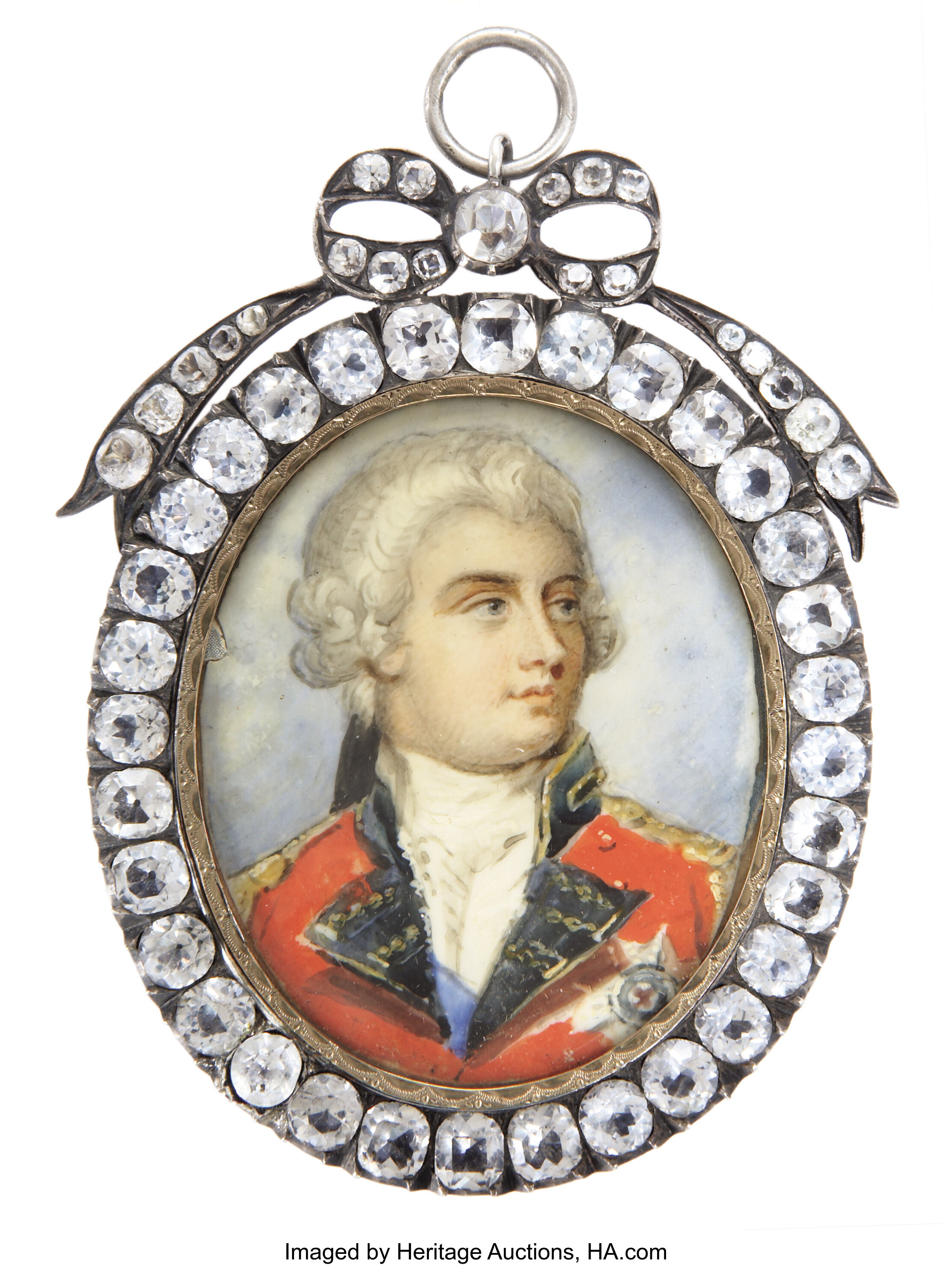 Portrait Miniature of George III. Circa 1800. On ivory, George III ...