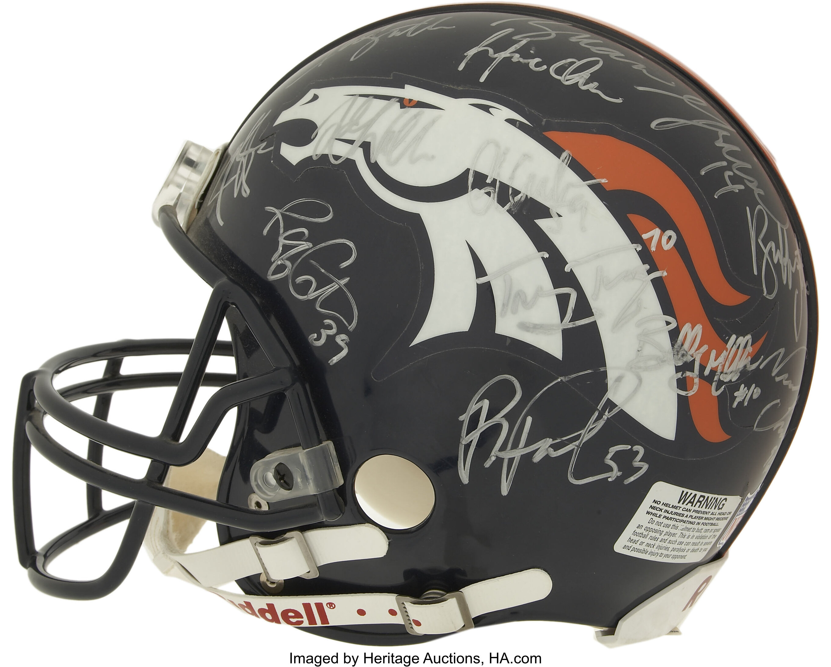 John Elway Terrell Davis and Von Miller Denver Broncos Multi-Signed Riddell  Pro-Line Helmet with Multiple Super Bowl MVP Inscriptions - Hand-Painted by  Artist Charles Fazzino