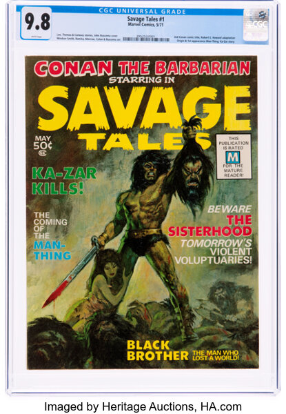 Magazines:Adventure, Savage Tales #1 (Marvel, 1971) CGC NM/MT 9.8 White pages....