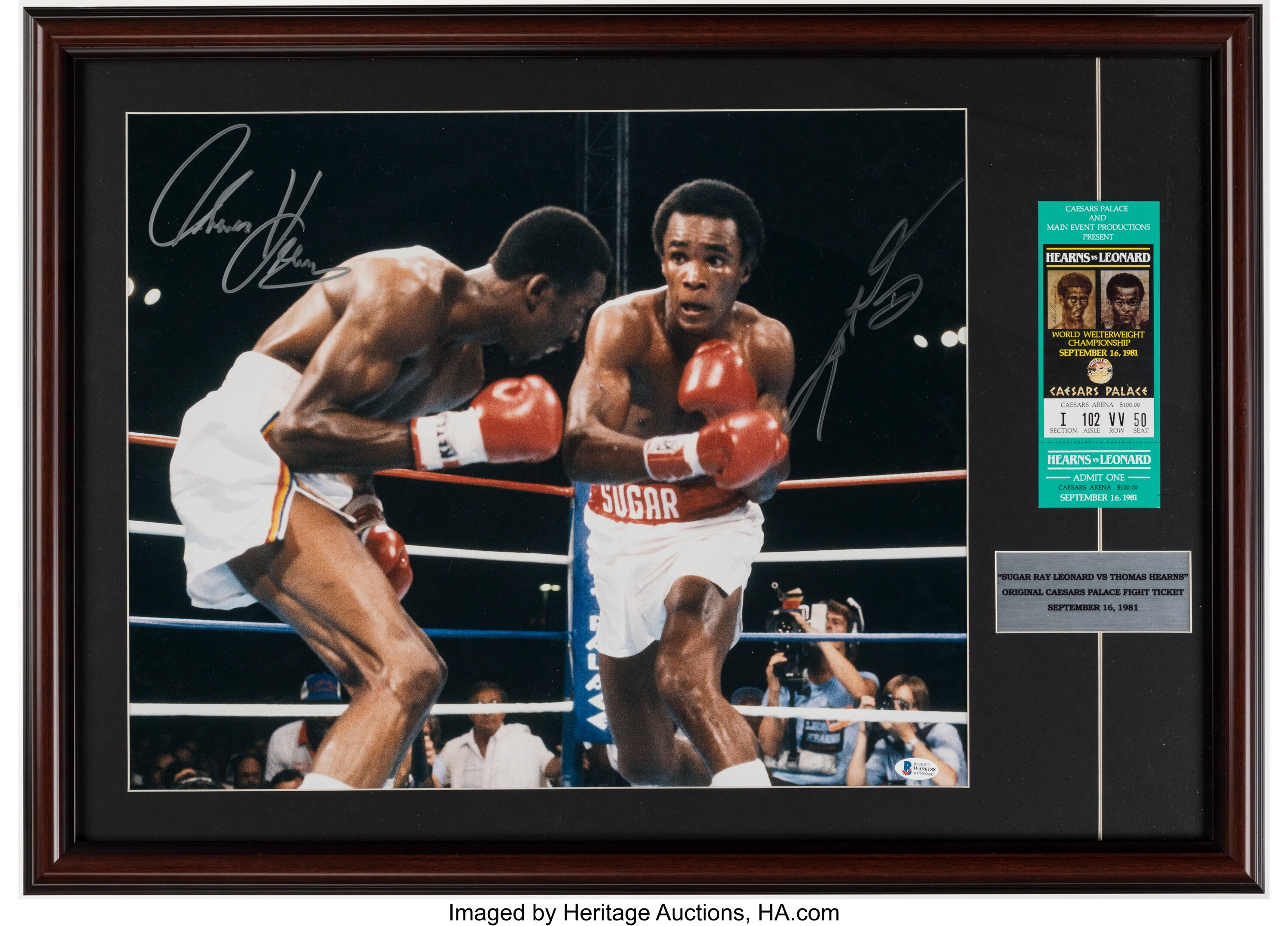 Sugar Ray Leonard Vs. Thomas 