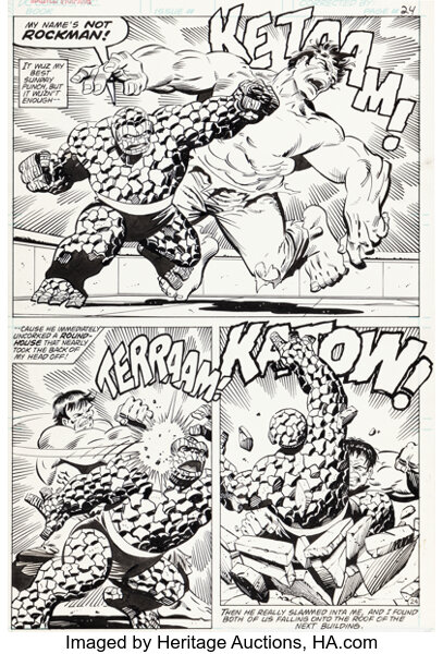 Original Comic Art:Story Page, Jim Starlin and Al Milgrom Marvel Fanfare #21 Story Page 24 Original Art (Marvel, 1985)....