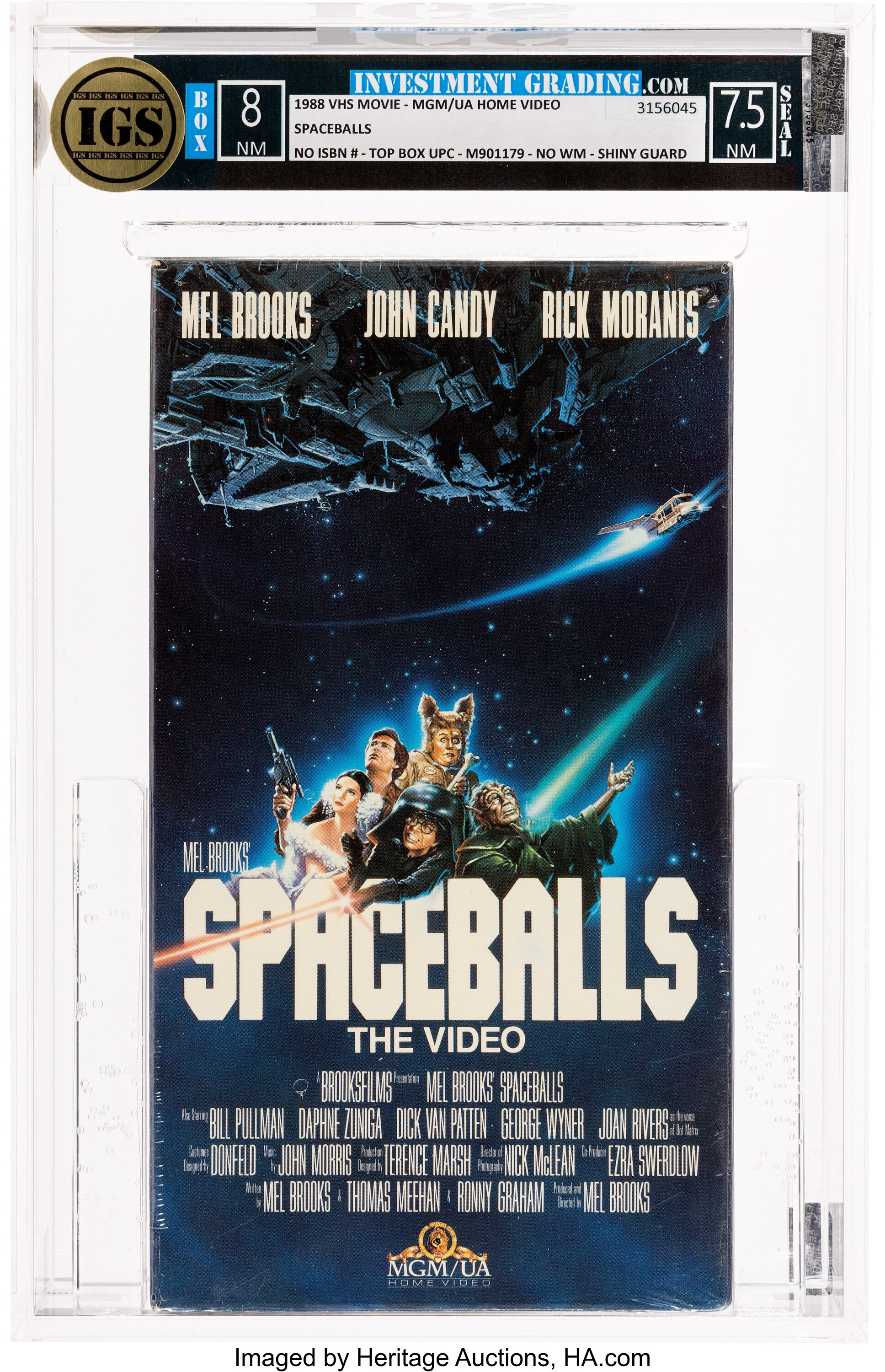 Spaceballs VHS 1988 - IGS Box 8 NM and Seal 7.5 NM, No WM, No ISBN ...