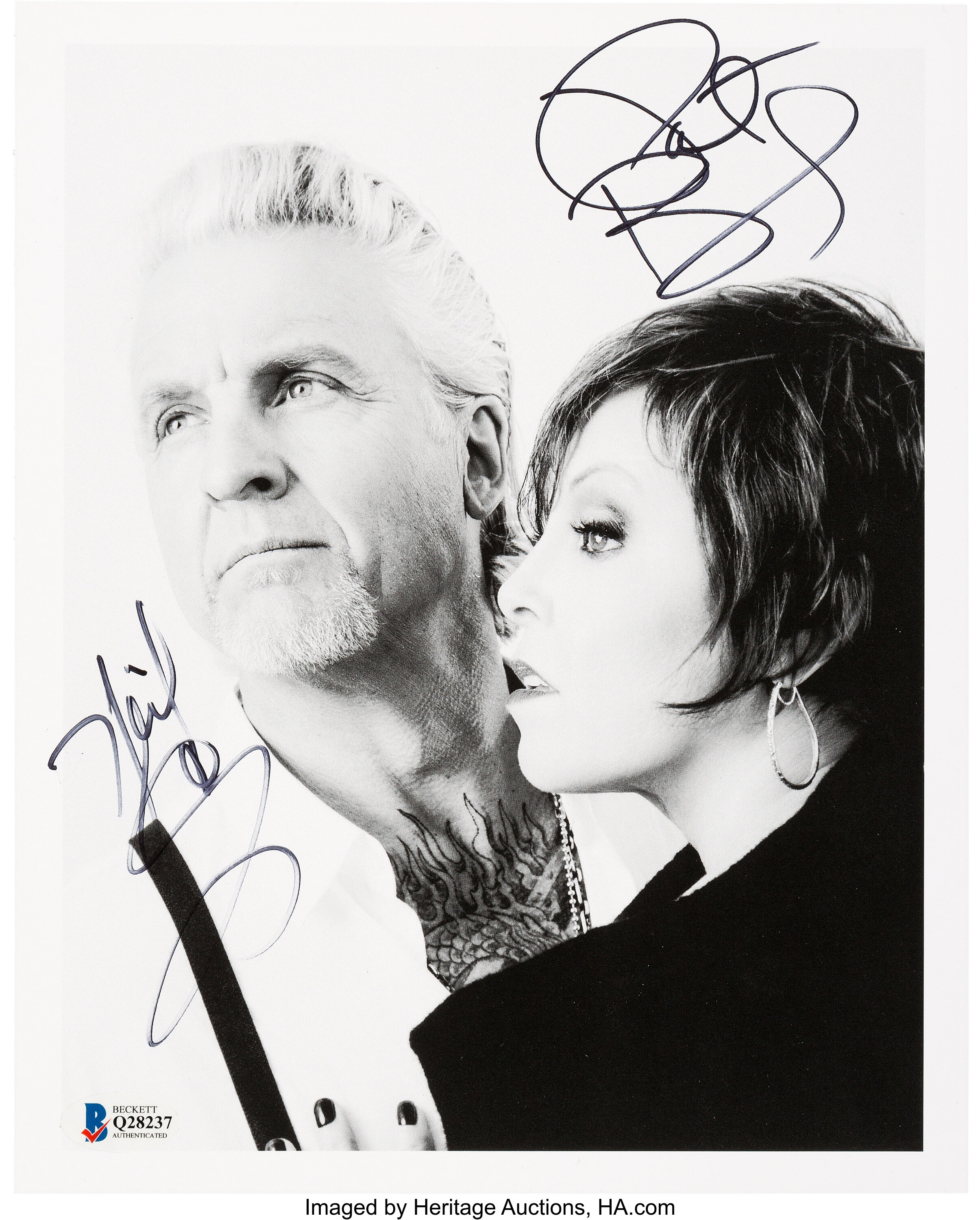 Pat Benatar And Neil Giraldo Signed Promo Photo Music Lot 4488 Heritage Auctions 